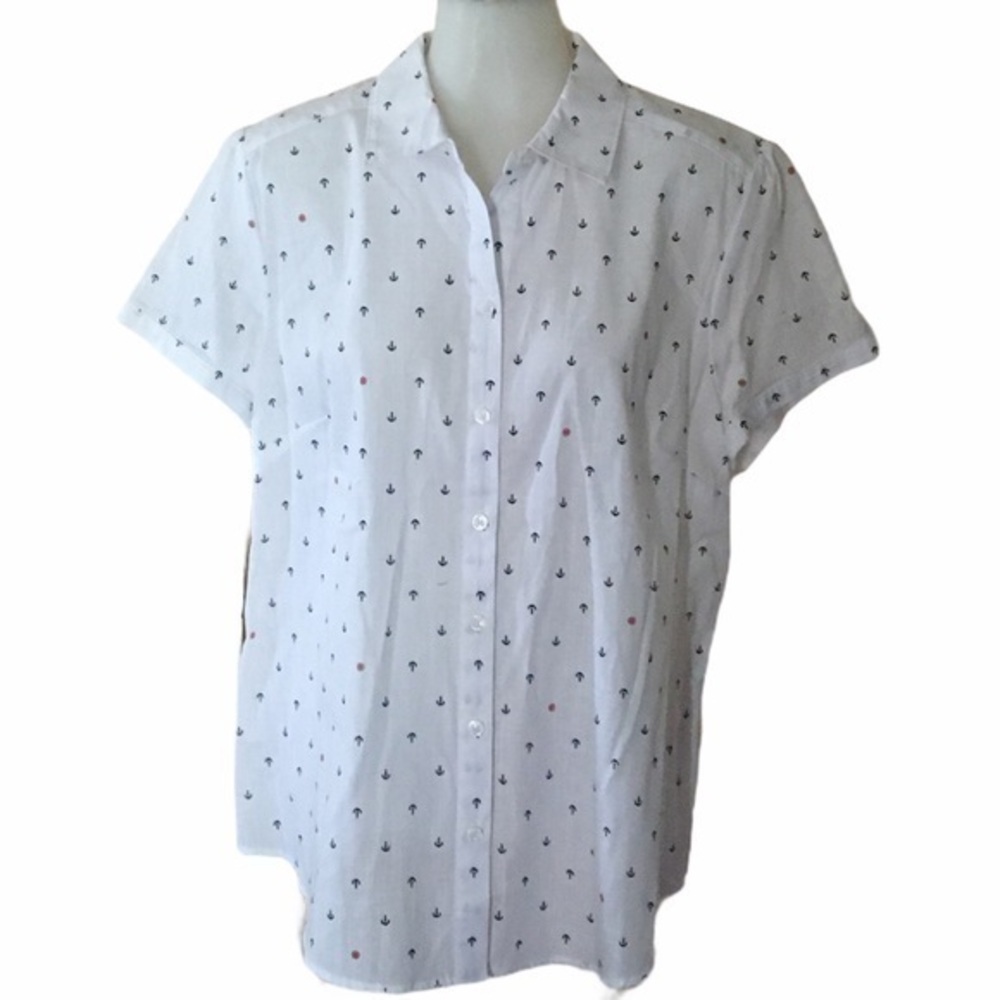 CROFT & BARROW Ladies Nautical Blouse - size XL